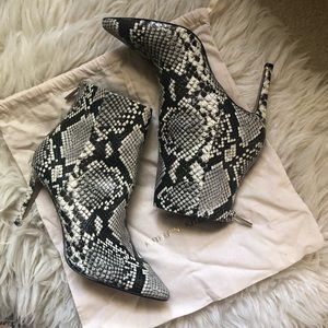 snakeskin booties dillards